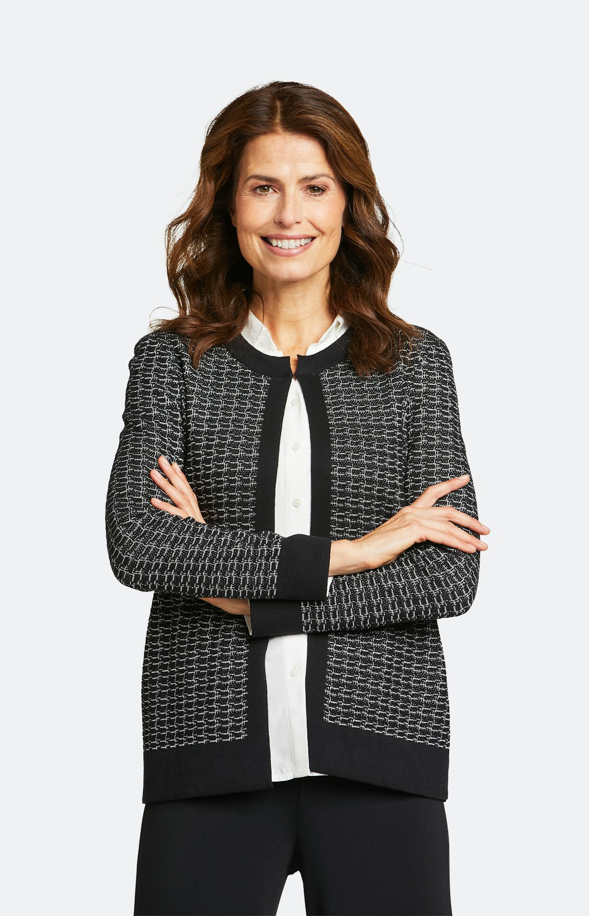 Strickjacke mit langem Arm