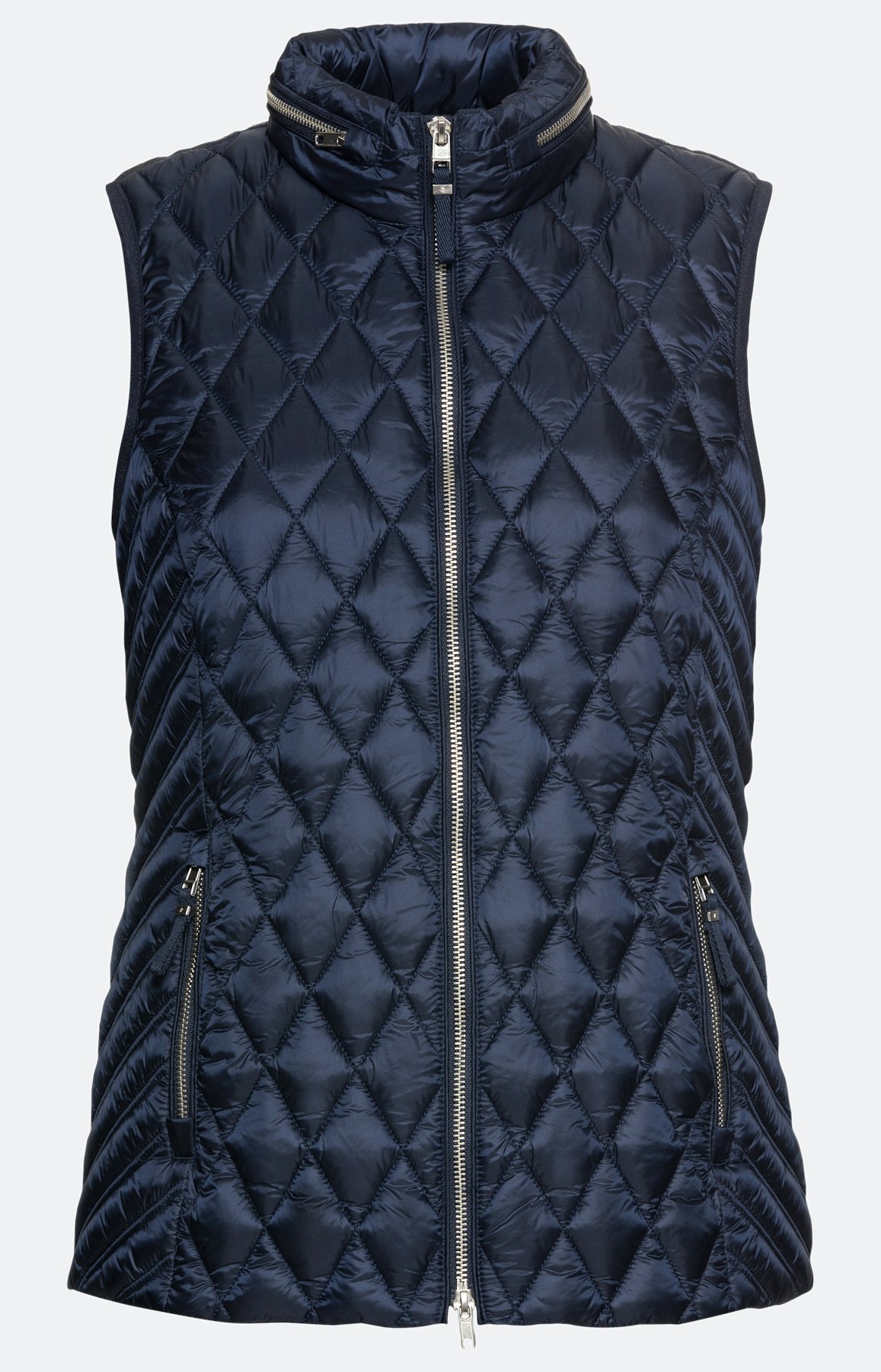 Steppweste mit Stehkragen