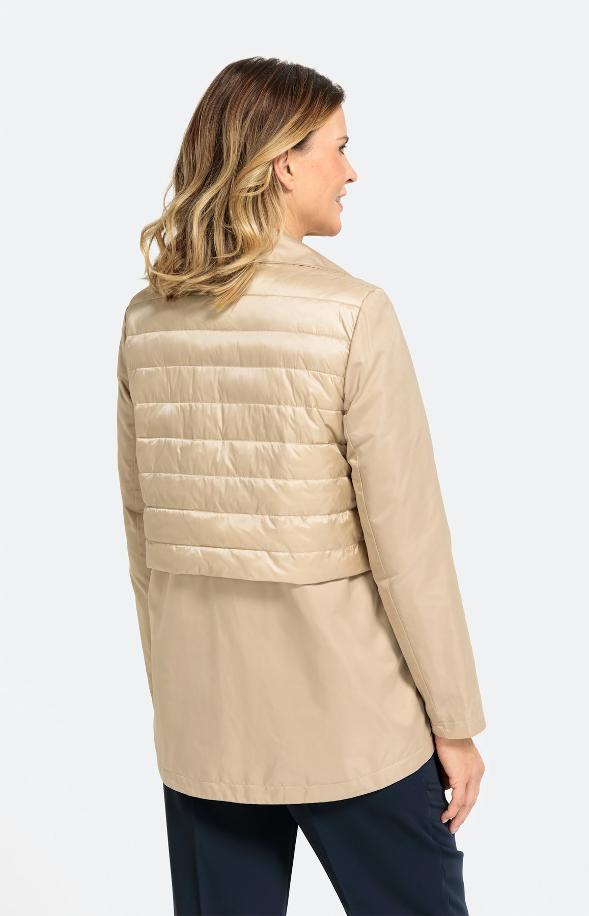 Gesteppte Jacke im Lagenlook