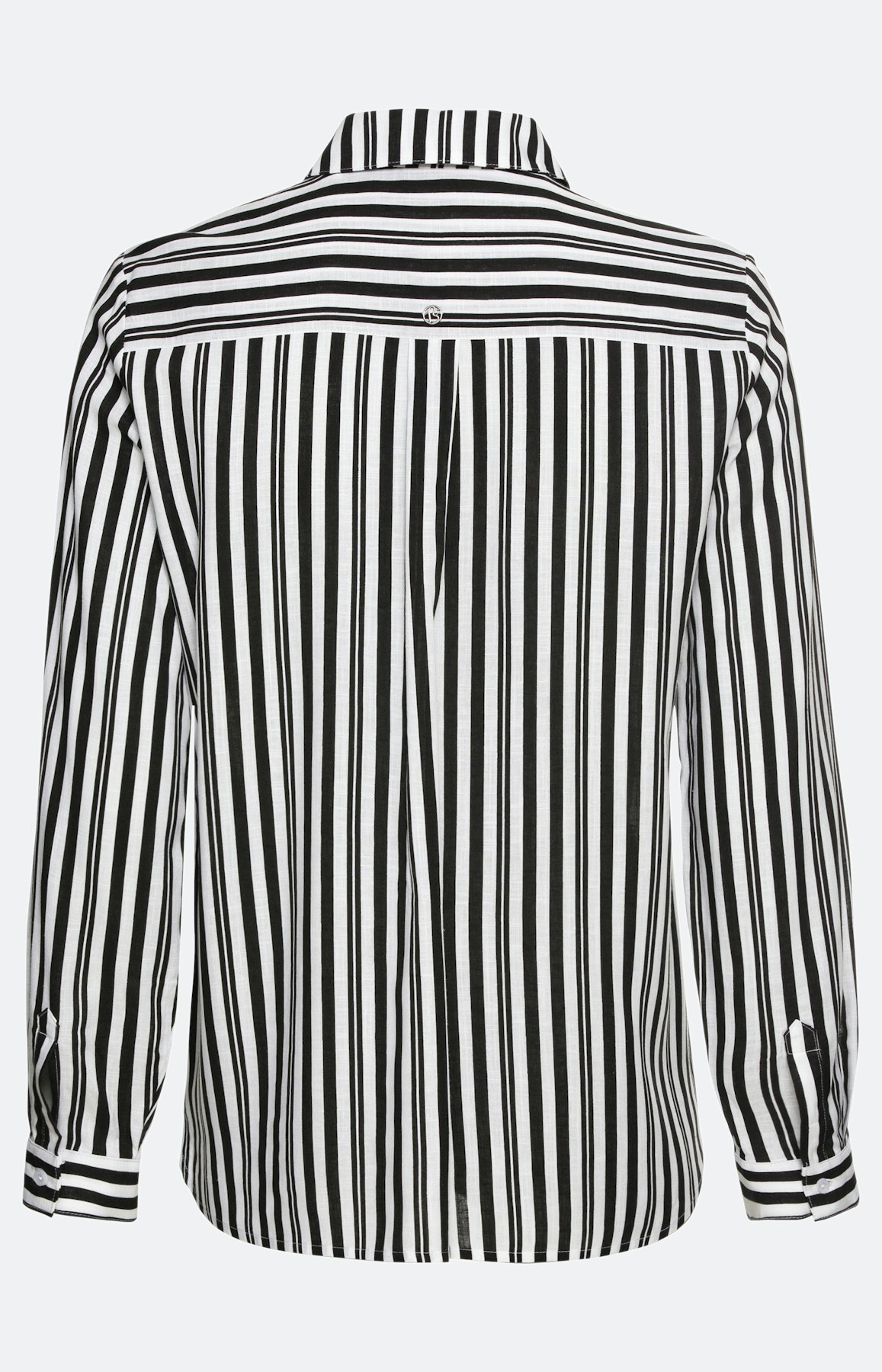 Gestreepte blouse met kent-kraag