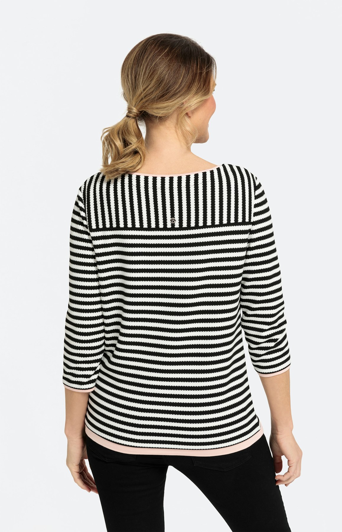 Sweatshirt mit U-Boot-Ausschnitt