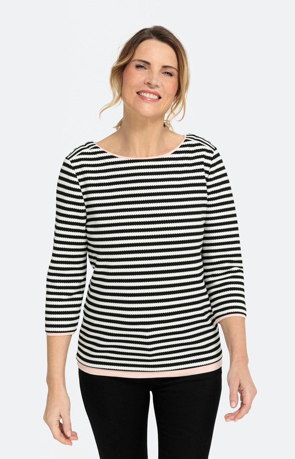 Sweatshirt mit U-Boot-Ausschnitt