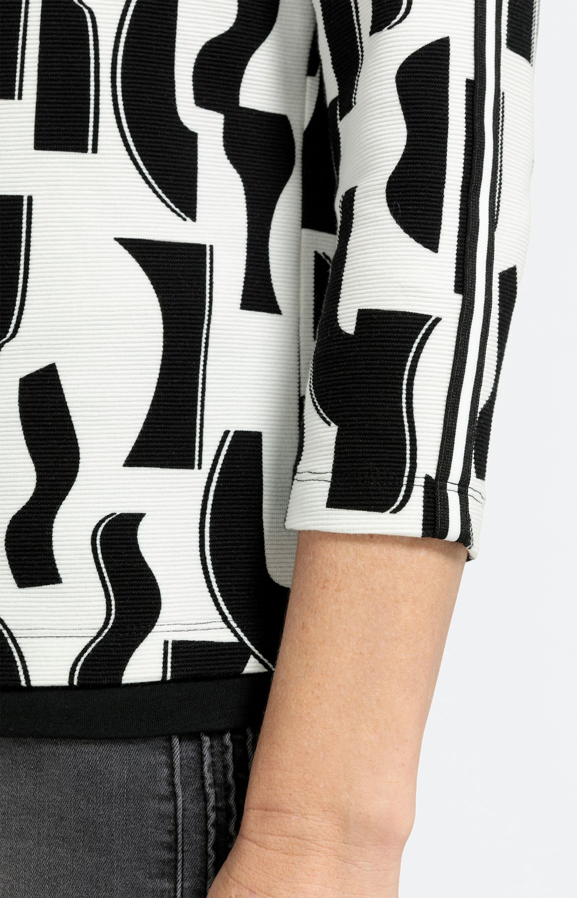 Sweatshirt mit 3/4-Ärmel