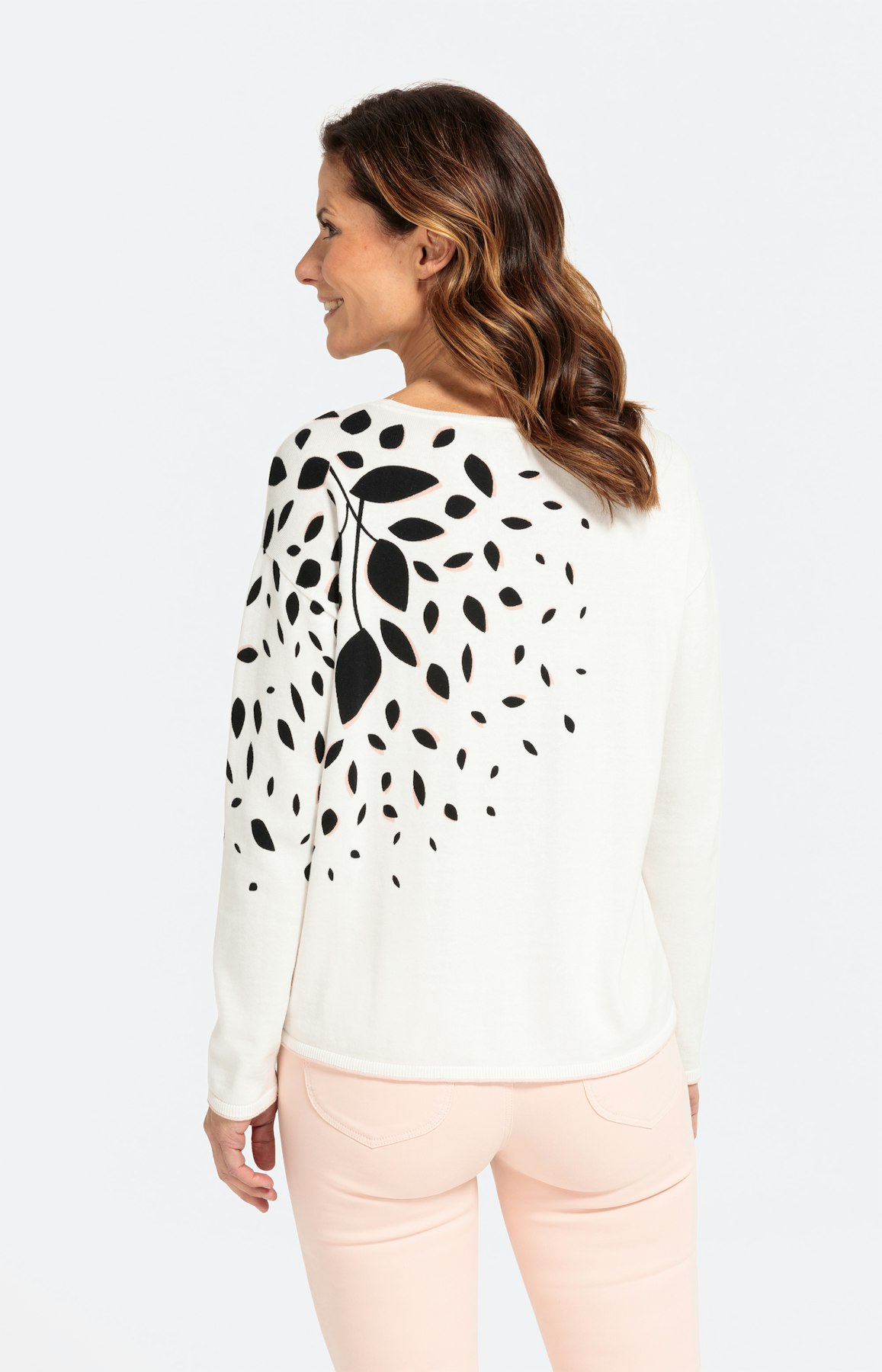 Feinstrickpullover mit Strassdetails