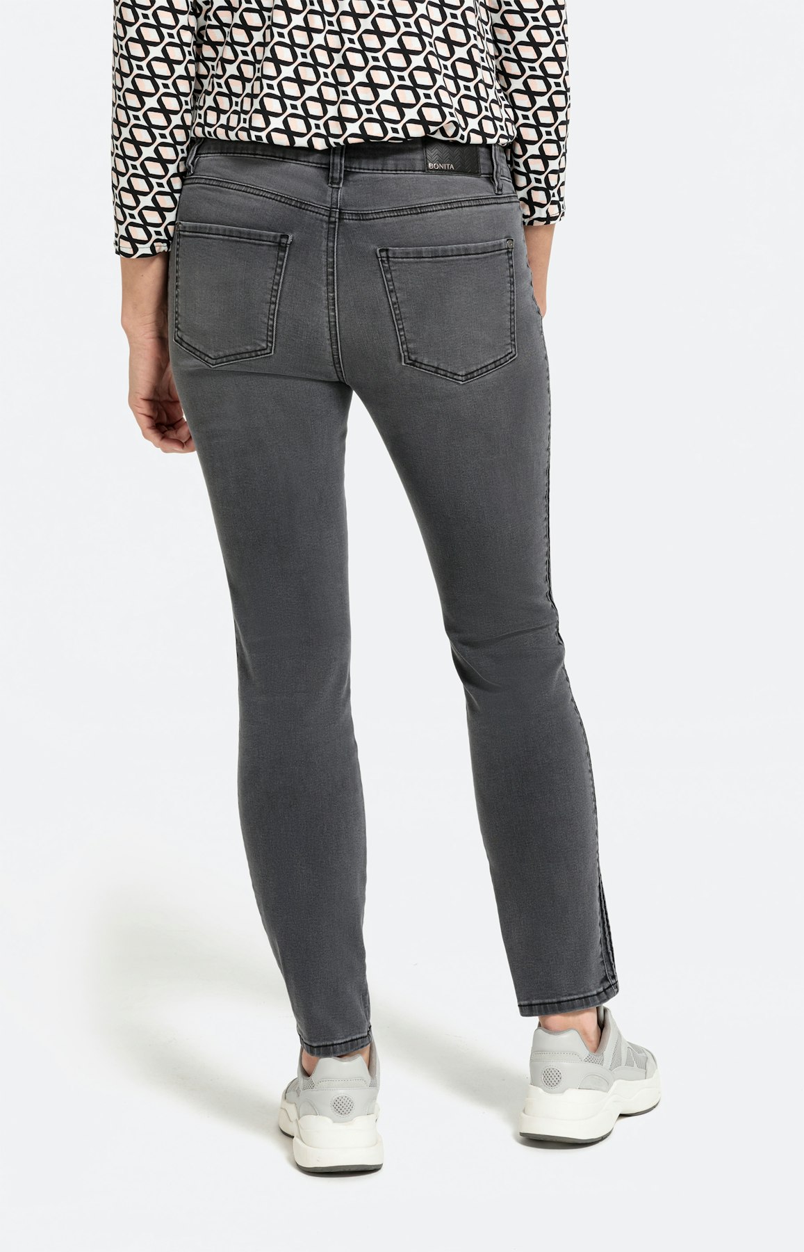 Jeans mit Galonstreifen 30inch