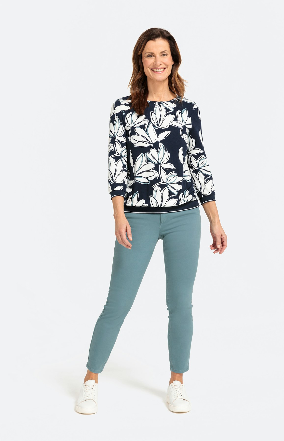 Denim-Hose mit schmalem Bein