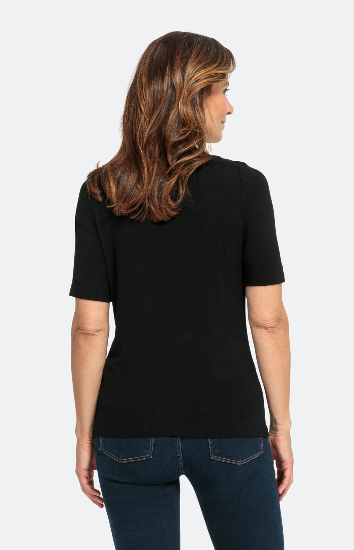 Basic Shirt met halve mouwen