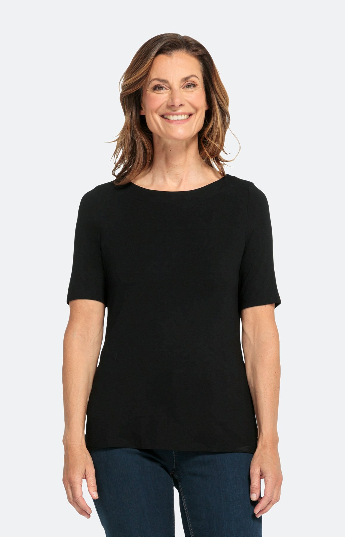 Basic Shirt met halve mouwen