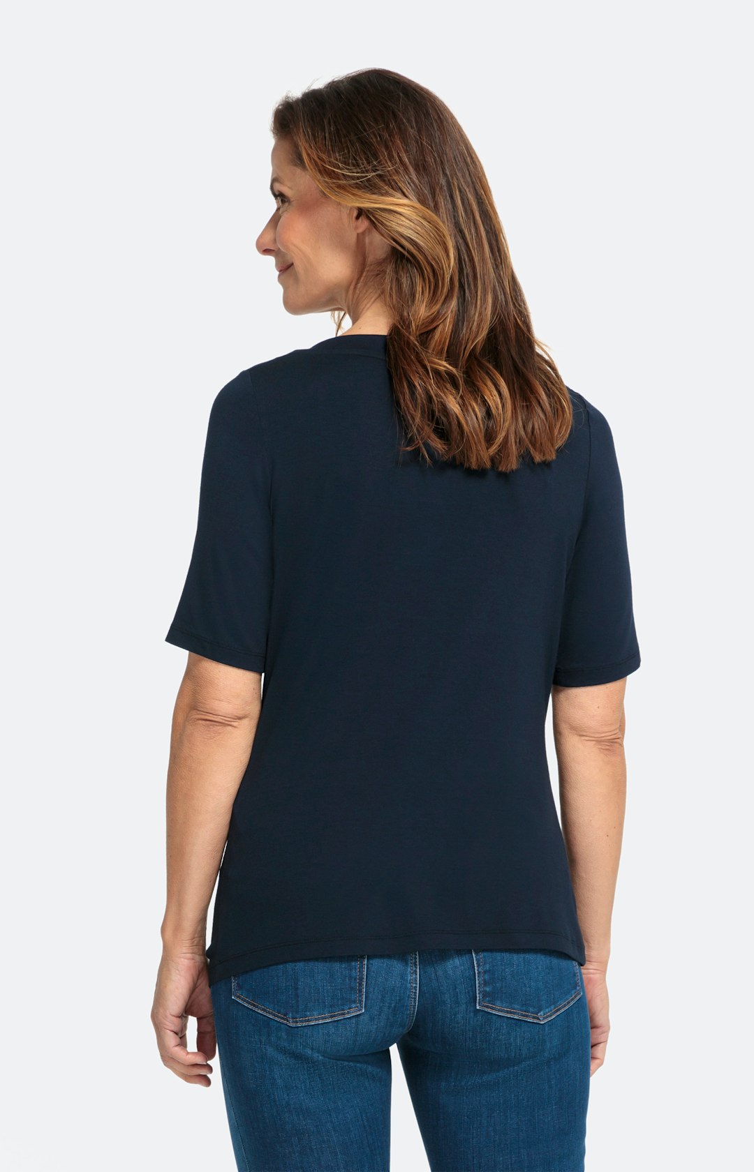 Halbarm-Basic-Shirt