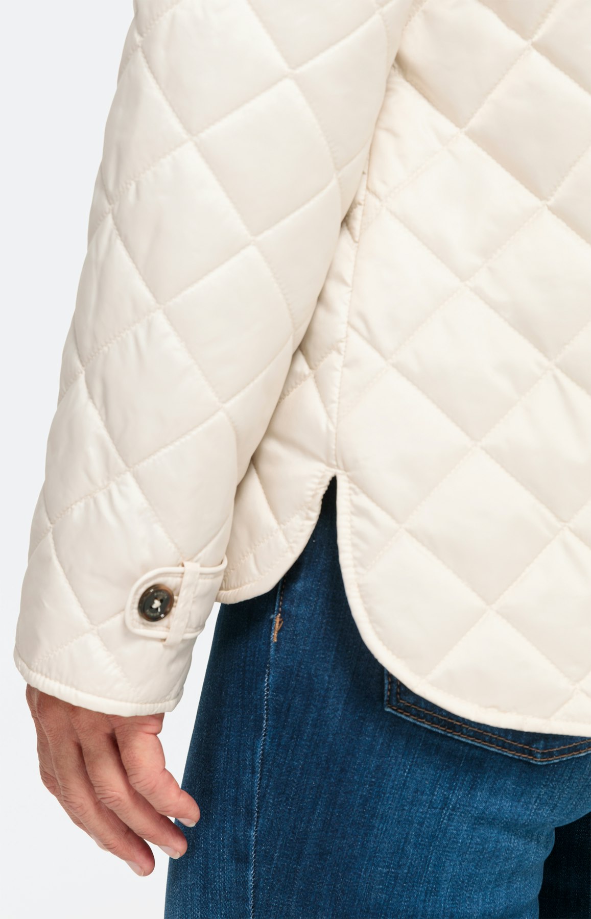 Leichte Steppjacke mit Knopfleiste