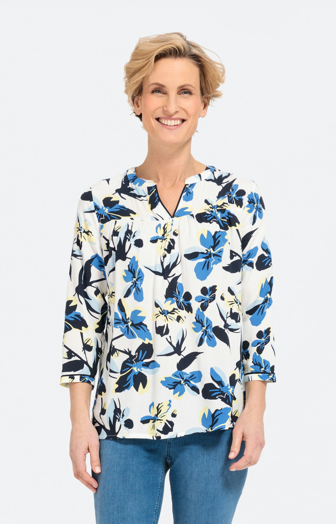 Bluse mit floralem Print