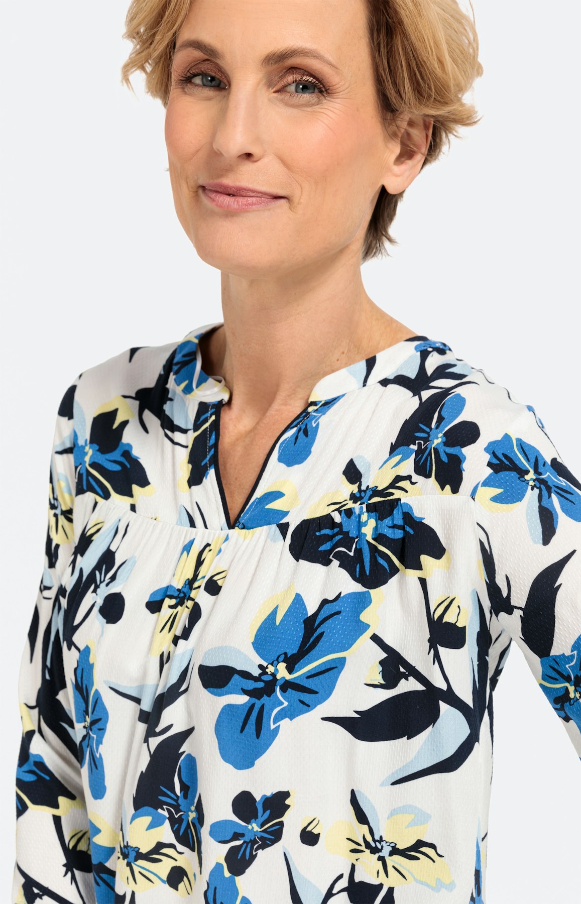 Bluse mit floralem Print