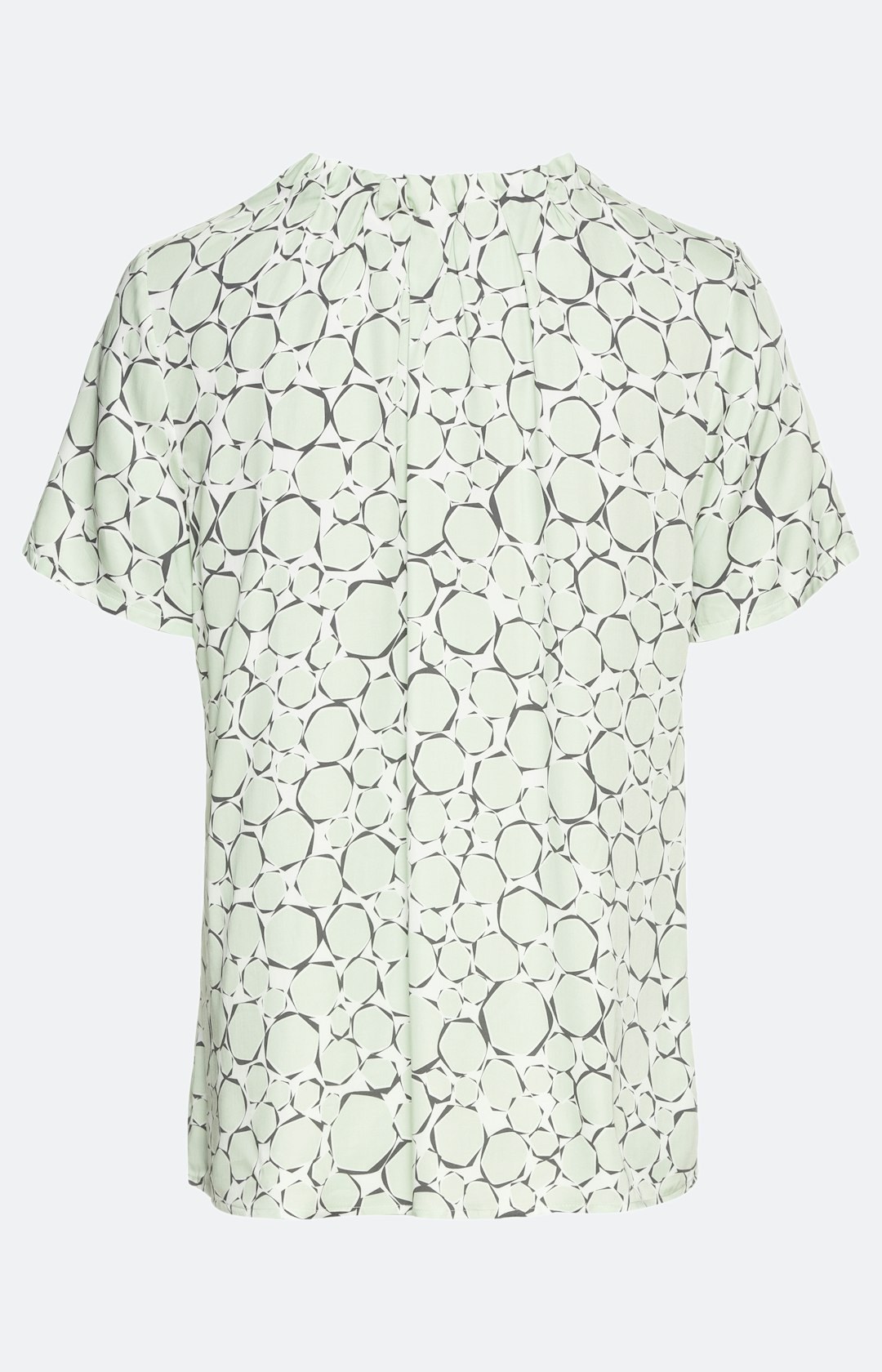 Kurzarm-Bluse mit All Over-Muster