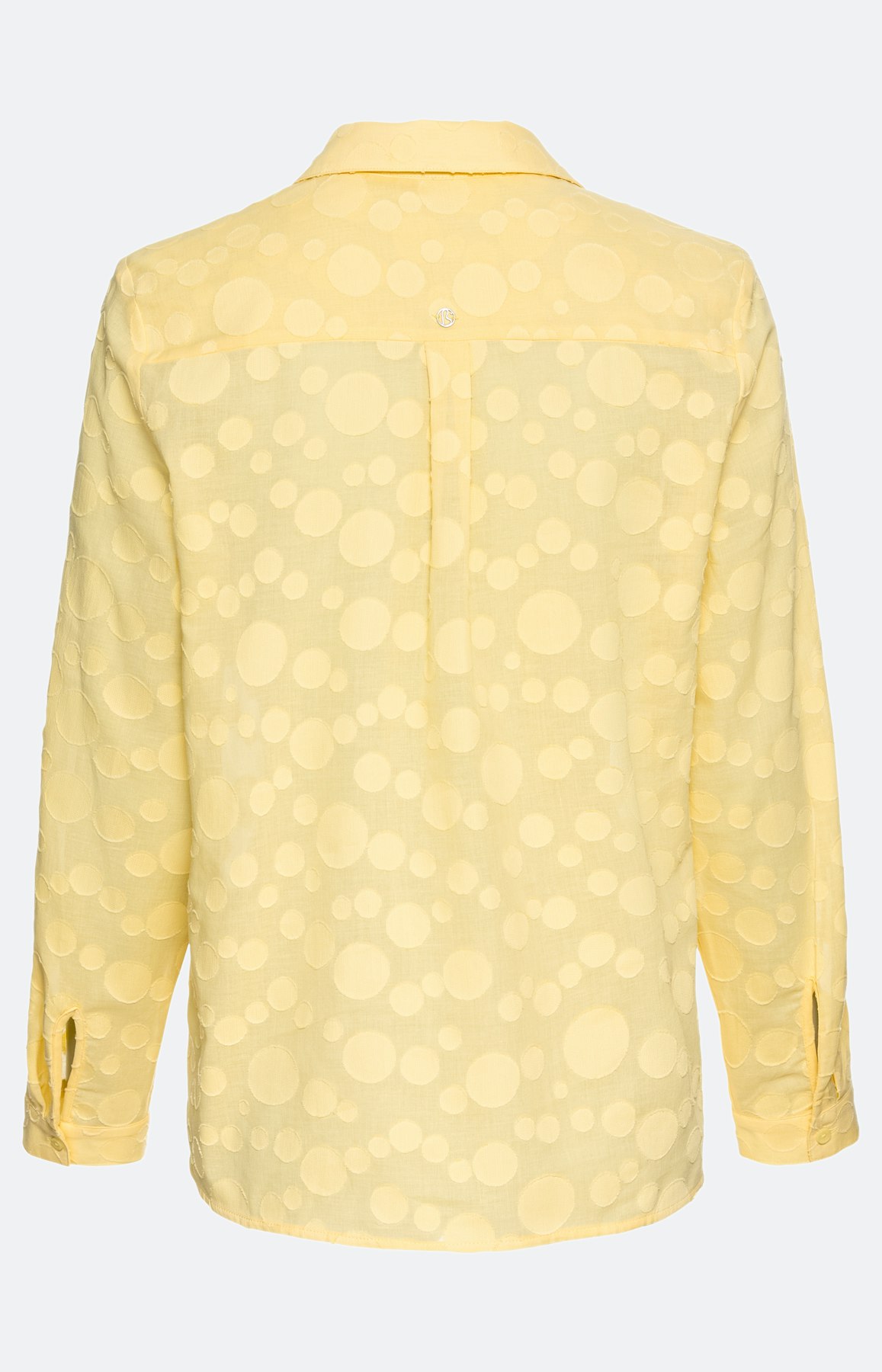 Jacquard-Bluse mit Ärmel zum Krempeln