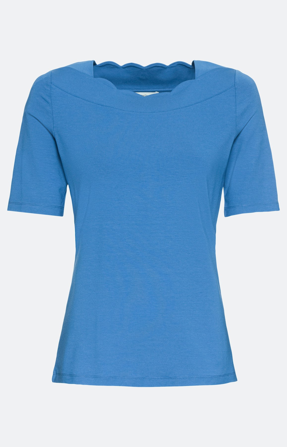 Halbarm-Shirt mit Trapez-Ausschnitt