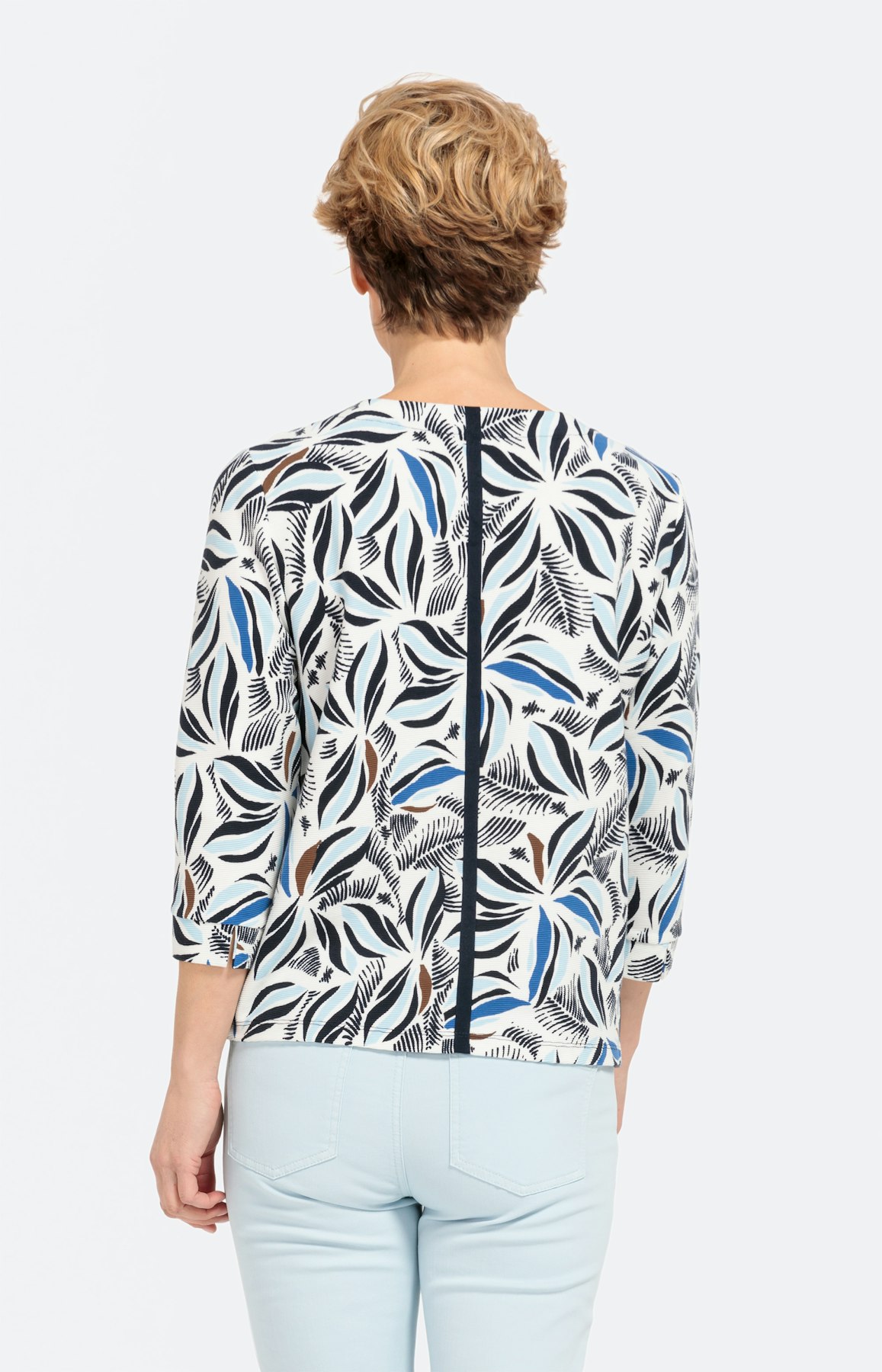 Sweatshirt mit floralem All-Over Print