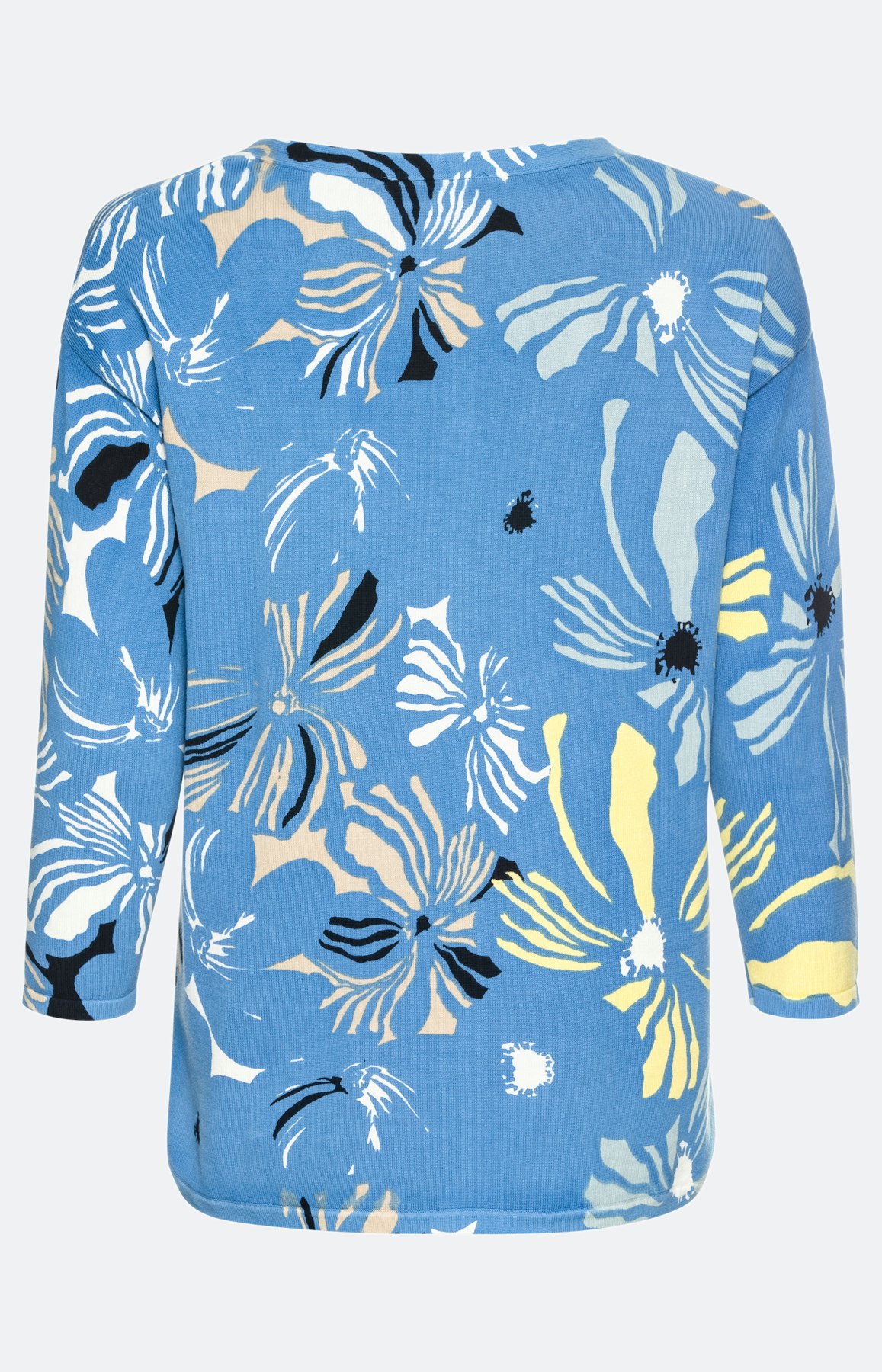 Feinstrickpullover mit 3/4-Ärmel