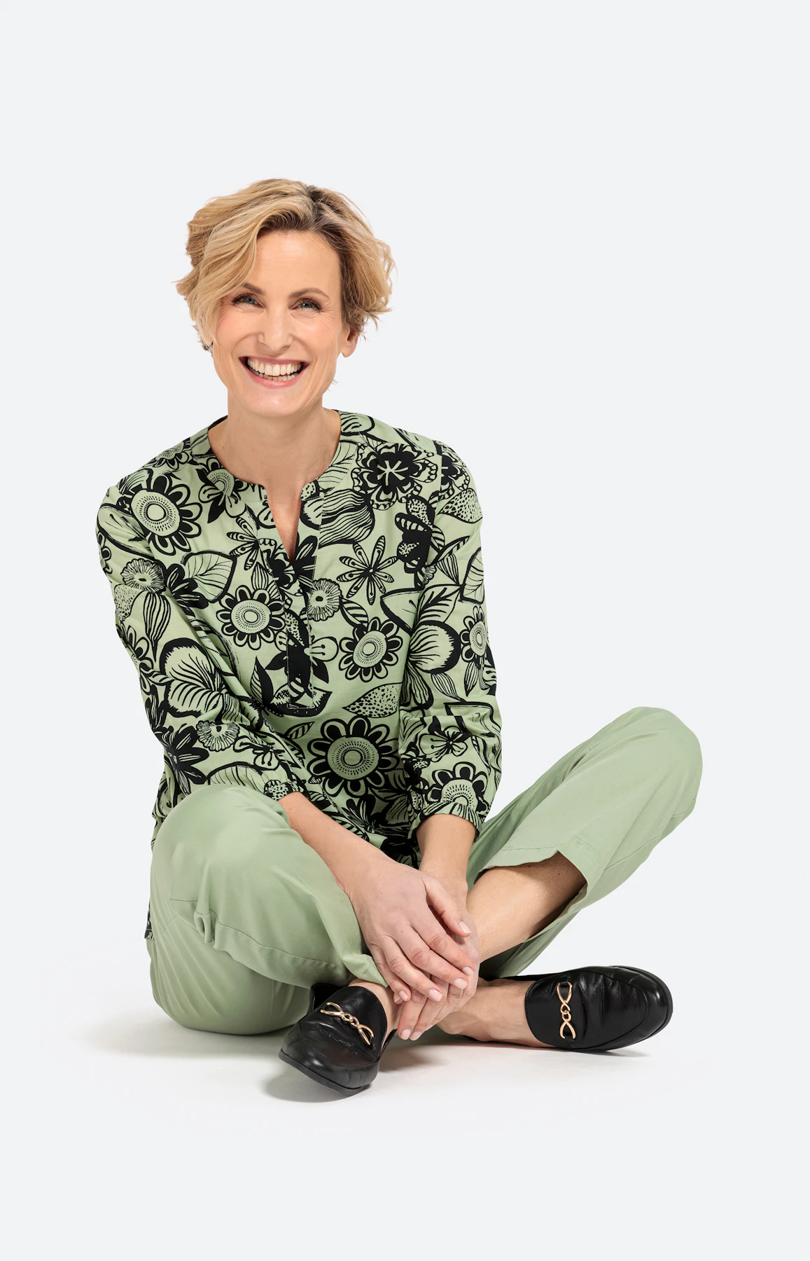 Broek met wijde pijpen