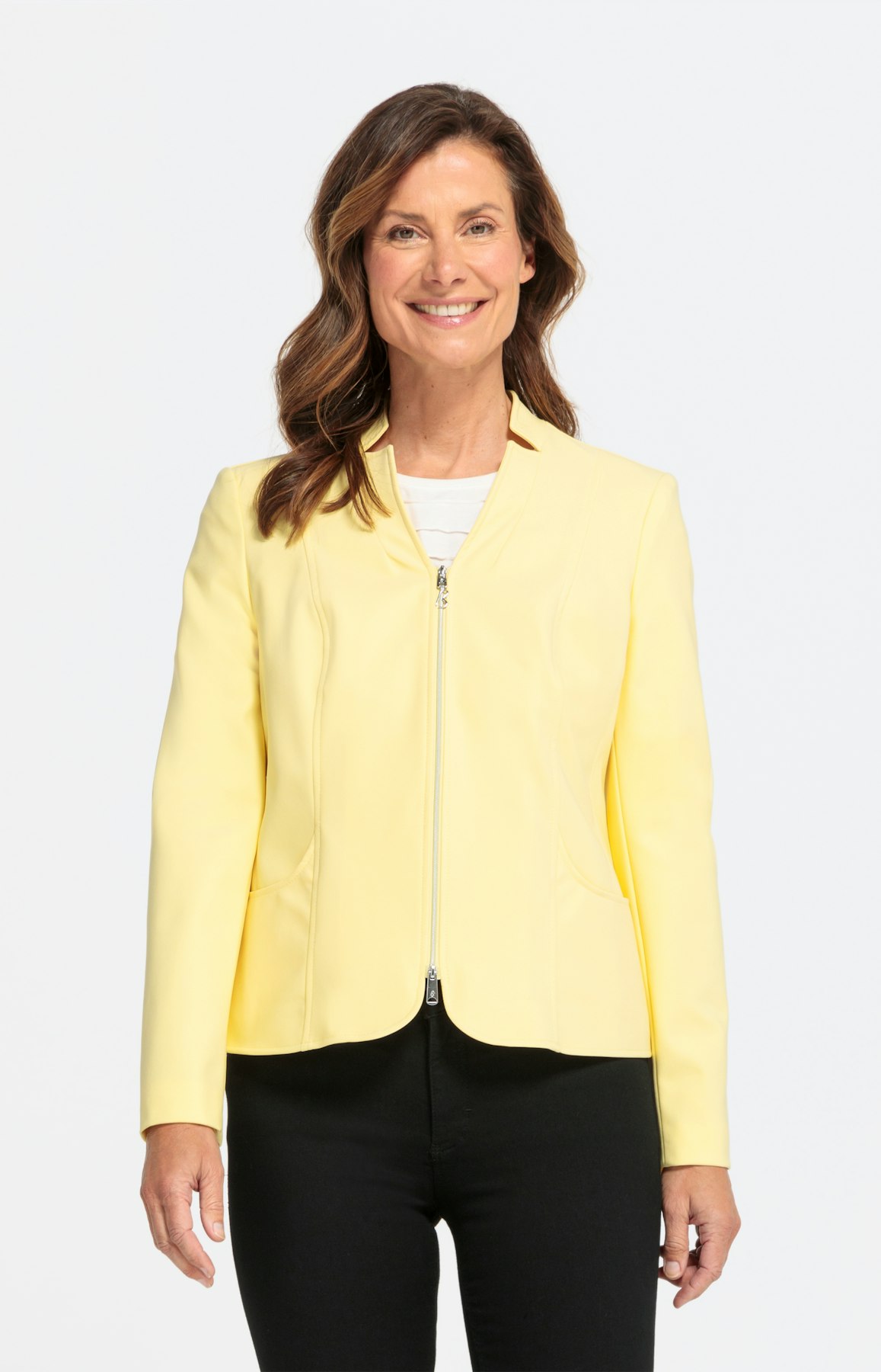 Sportlicher Blazer in Softshell-Haptik