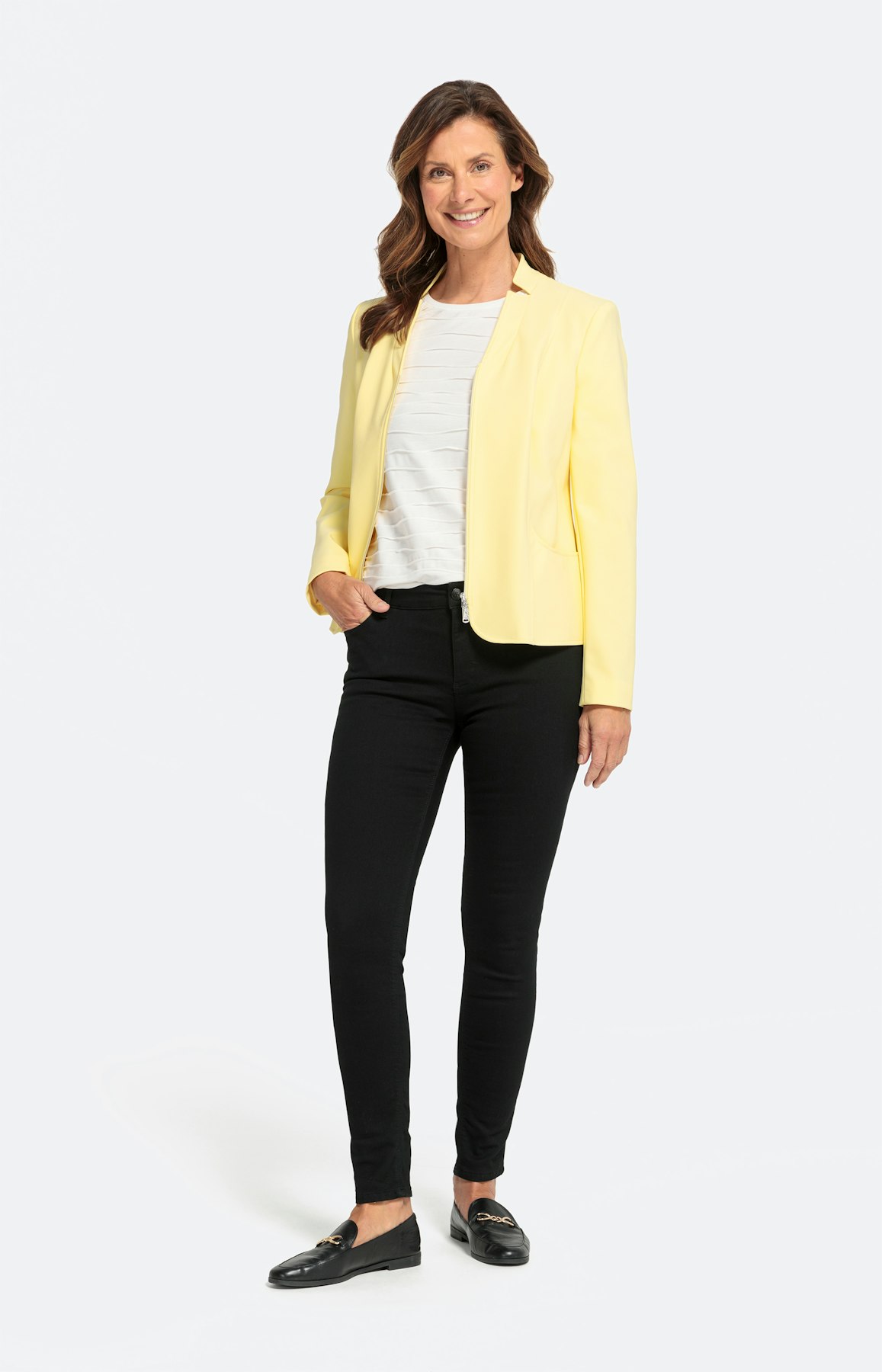 Sportlicher Blazer in Softshell-Haptik