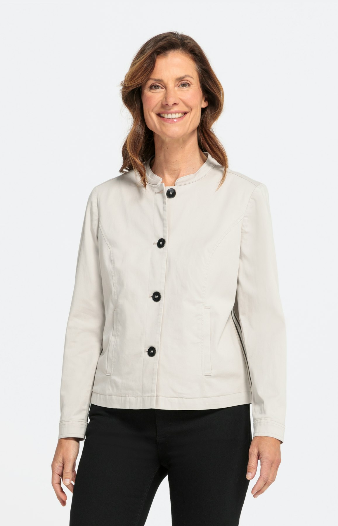 Blazer mit seitlichen Galonstreifen