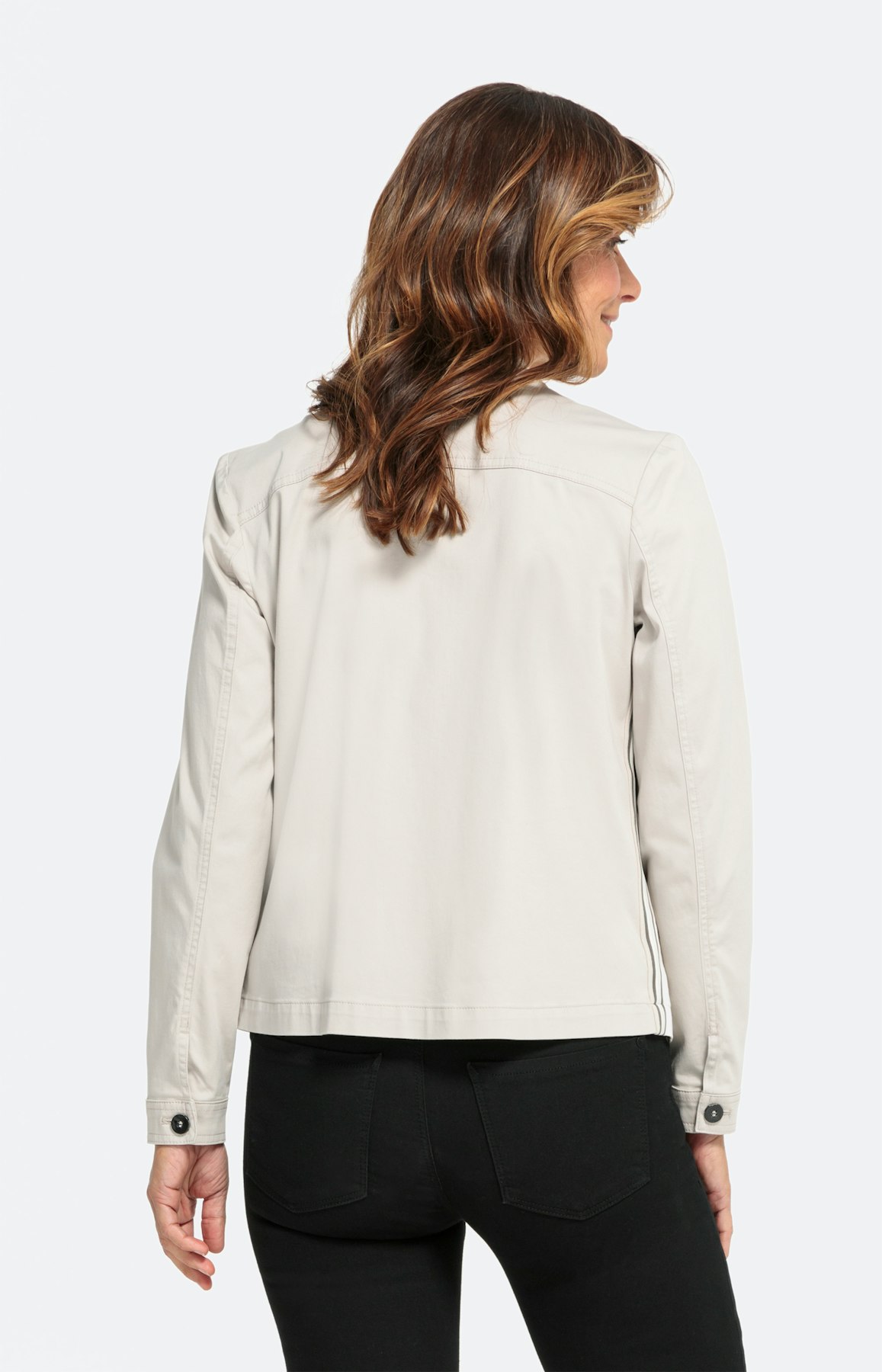 Blazer mit seitlichen Galonstreifen