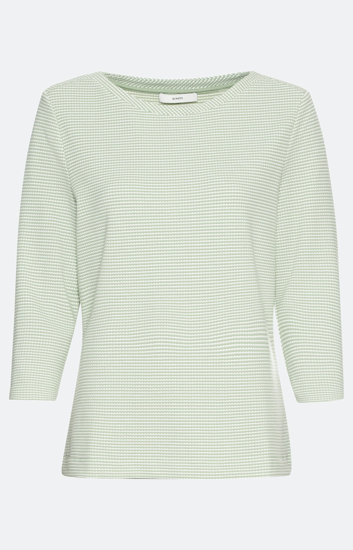 Gemustertes Sweatshirt mit 3/4-Ärmel