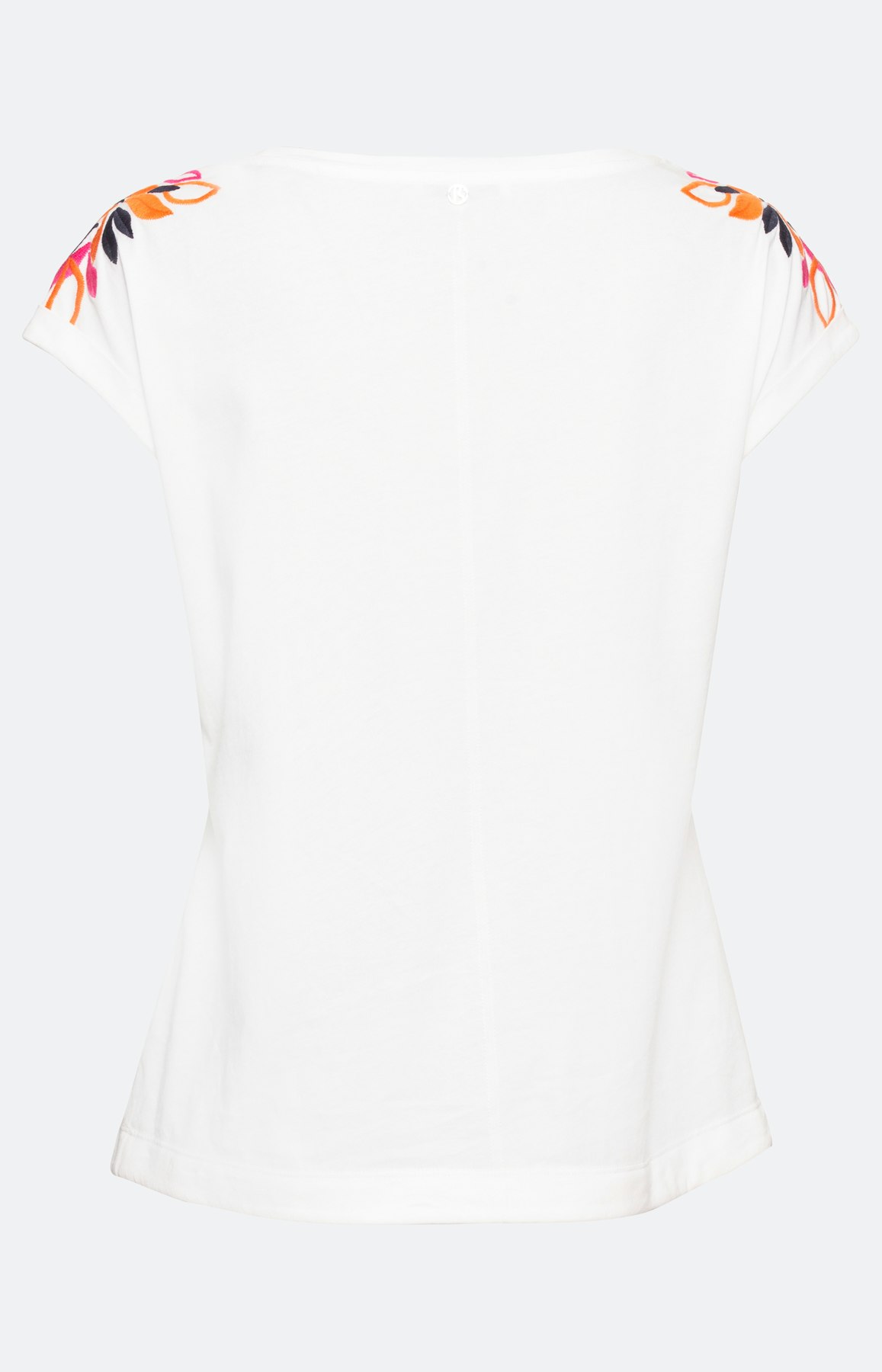 Kurzarm-Shirt mit bestickten Schultern