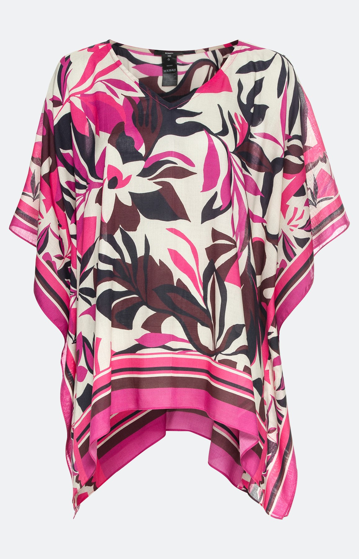 Tunika mit tropischem Blumenmuster