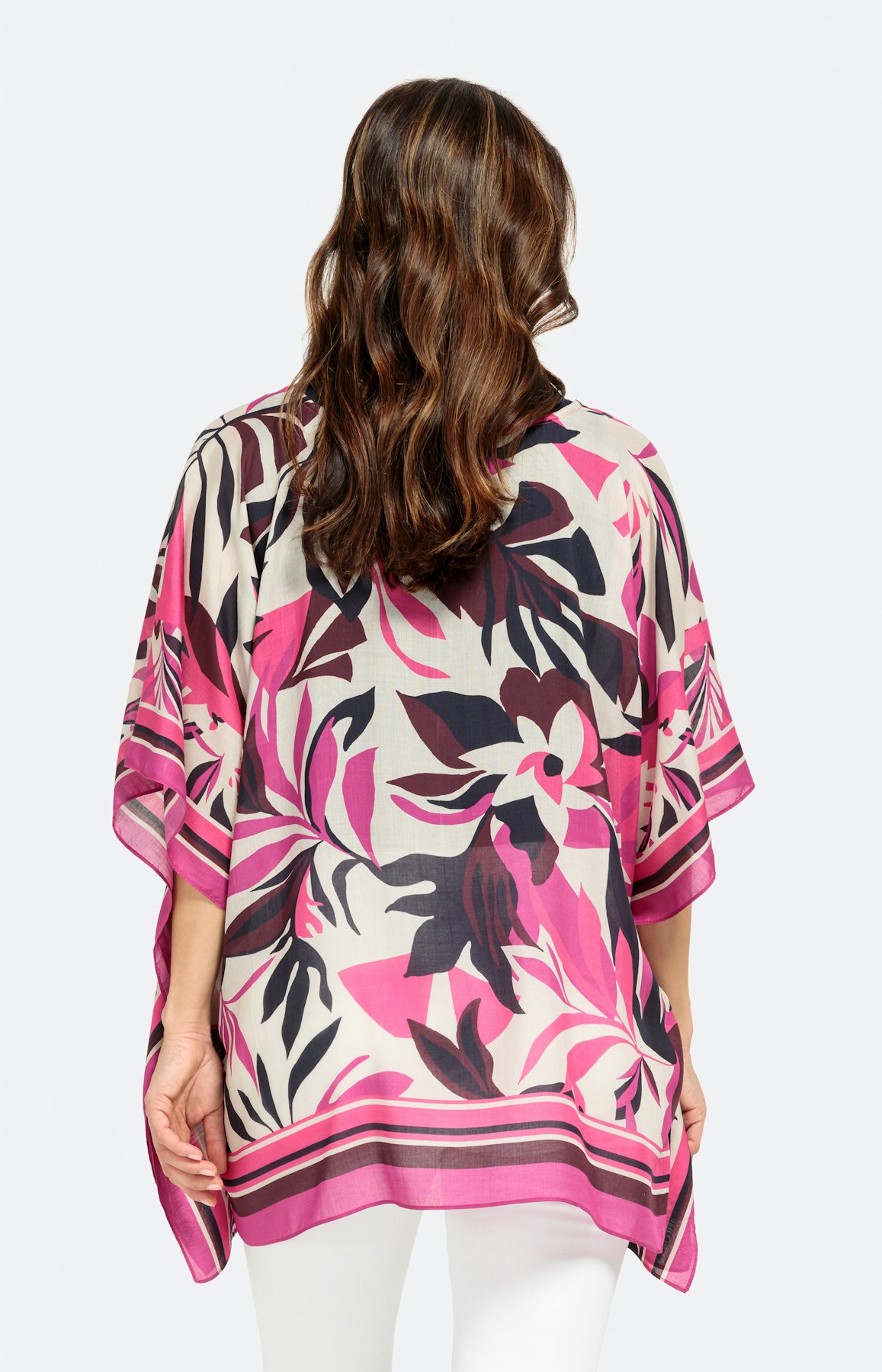 Tunika mit tropischem Blumenmuster