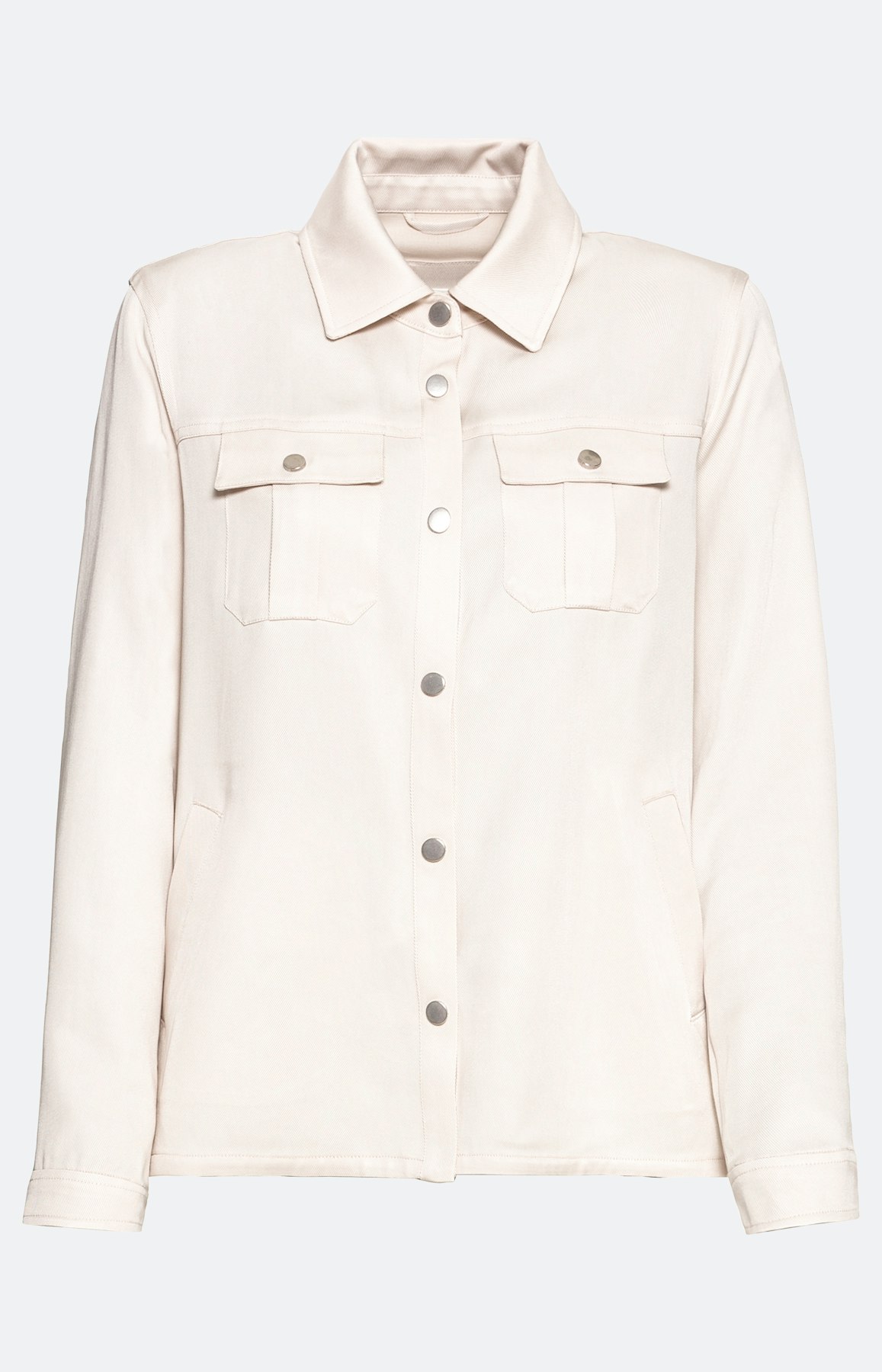 Twill-Jacke mit Umlegekragen