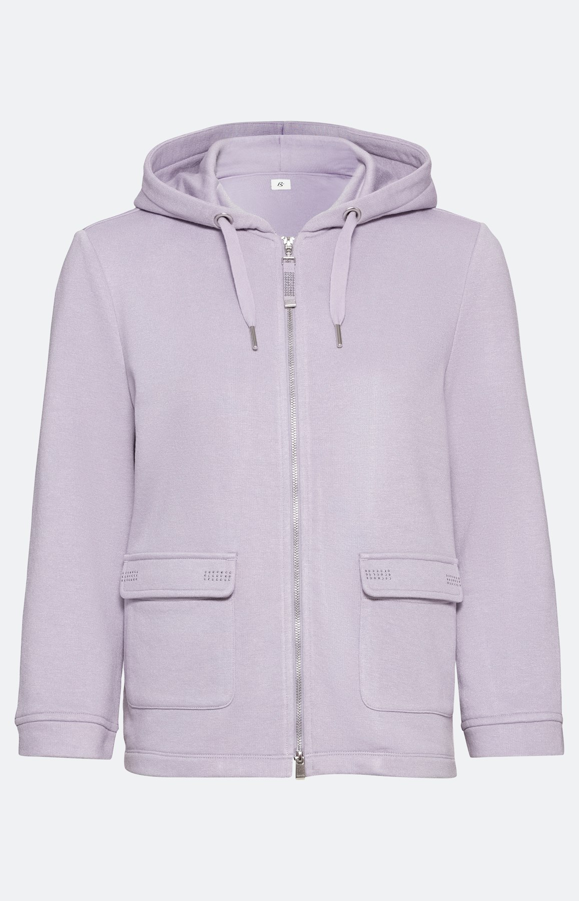 Kurze Sweatjacke mit Kapuze