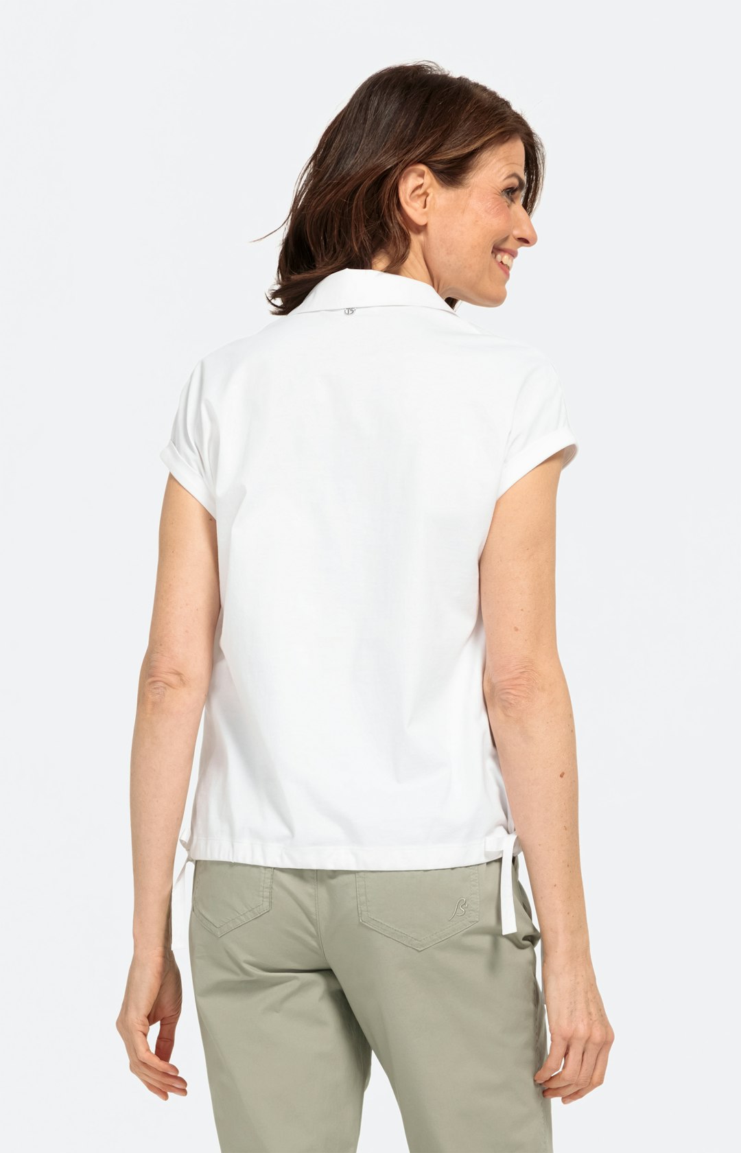 Poloshirt mit verstellbarem Bund