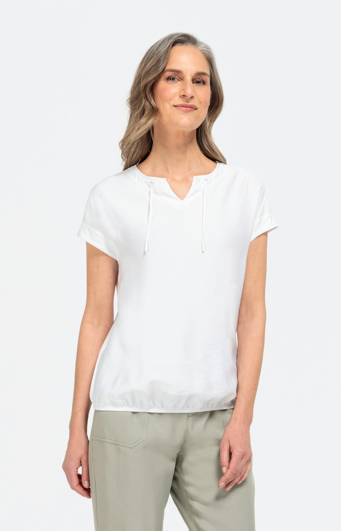 Elegantes T-Shirt mit elastischem Bund