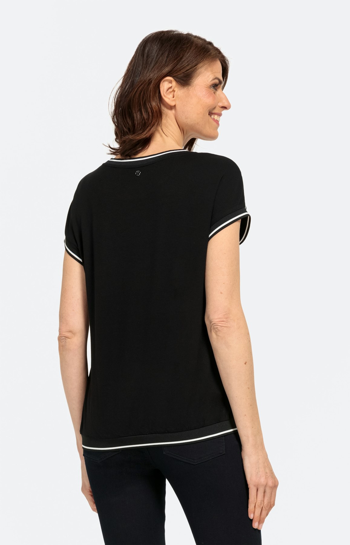 Gemustertes Kurzarm-Shirt