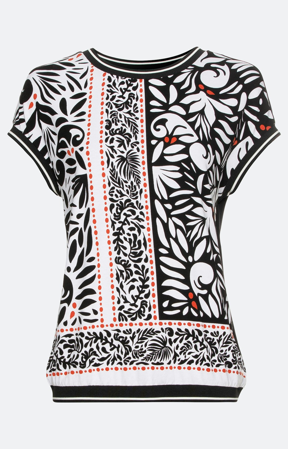 Gemustertes Kurzarm-Shirt