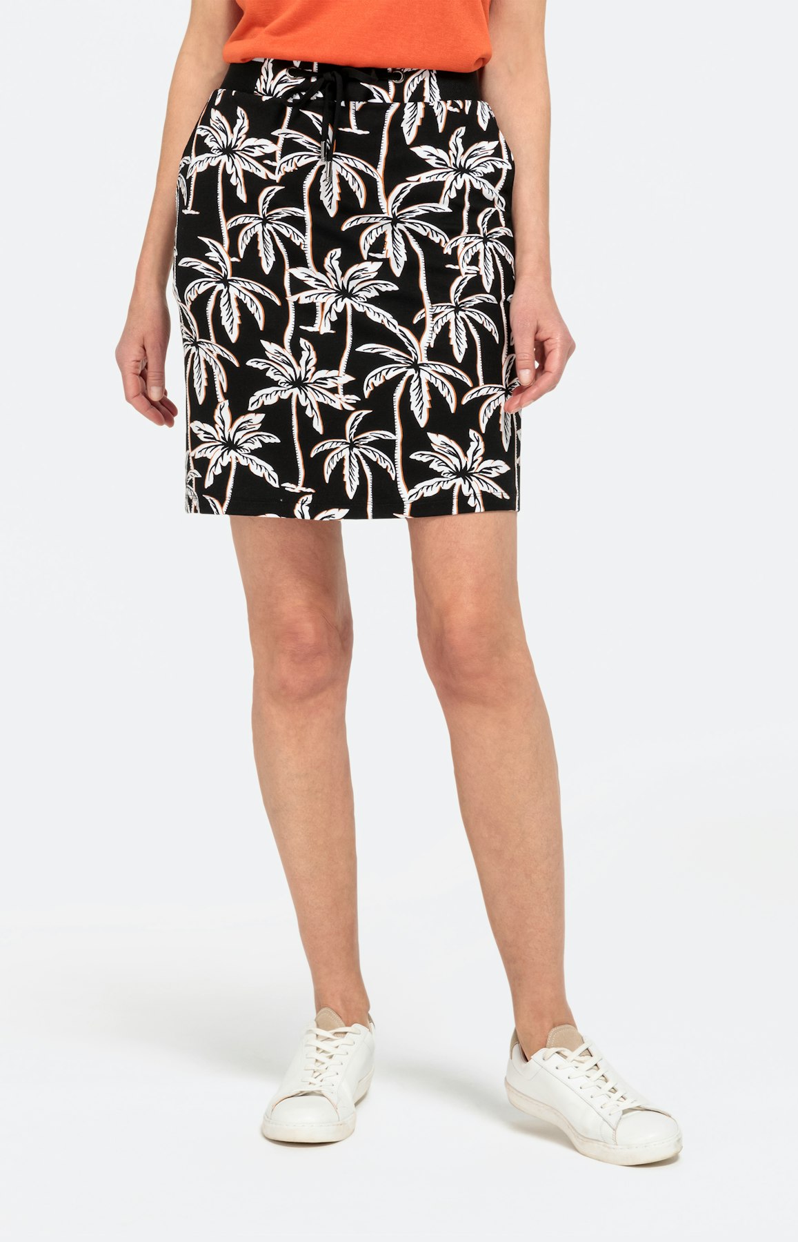 Kurzer Jersey-Rock mit Stretchbund