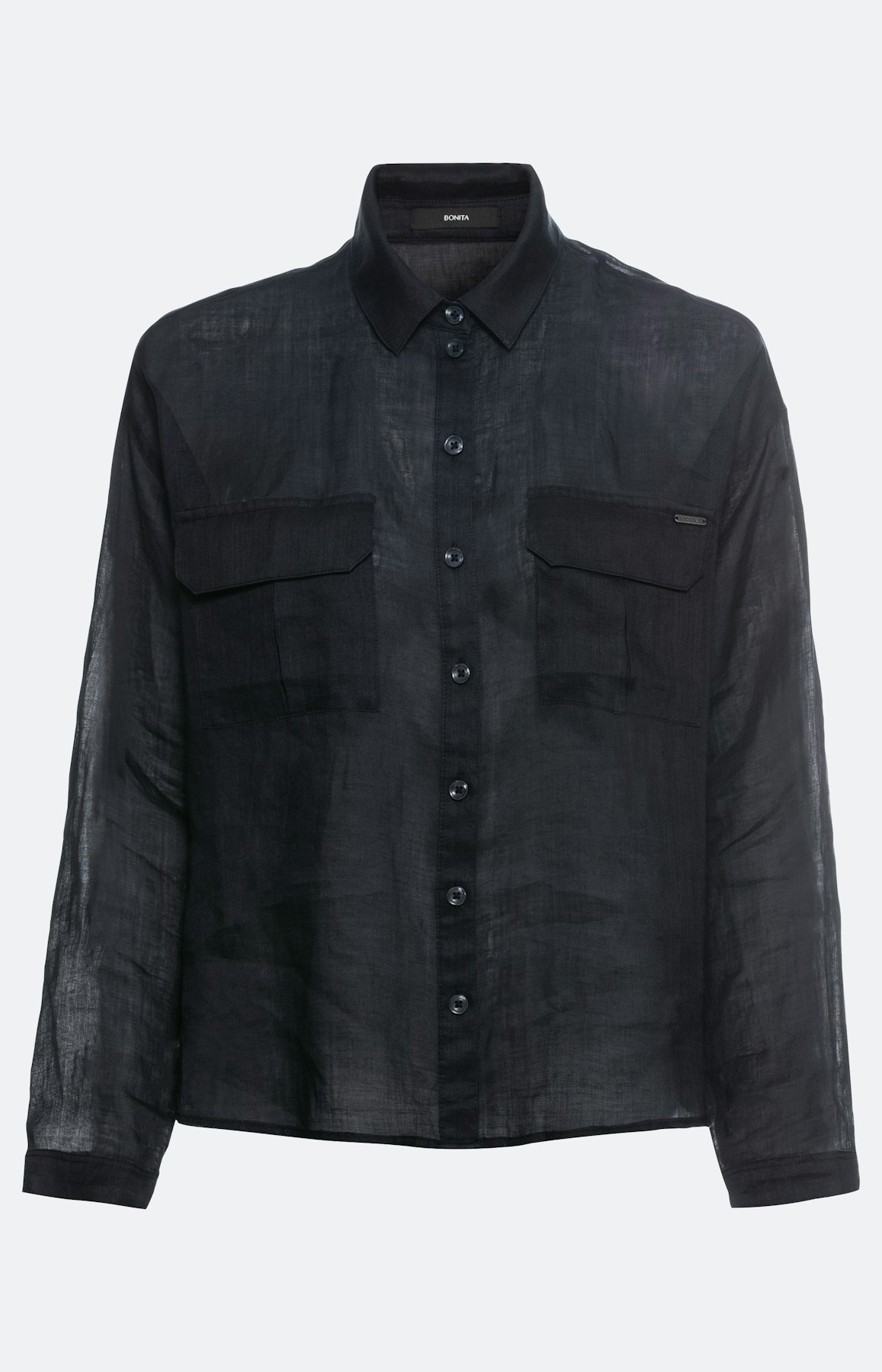 Bluse mit langem Arm und Umlegekragen