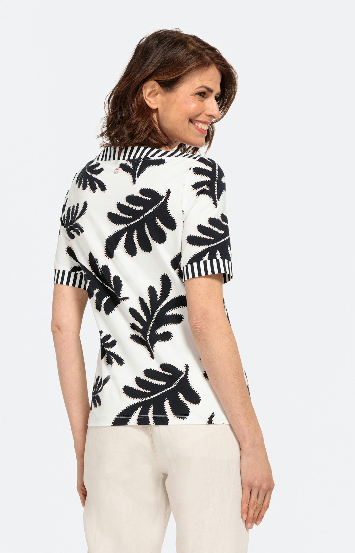 Mustermix-Shirt mit Halbarm