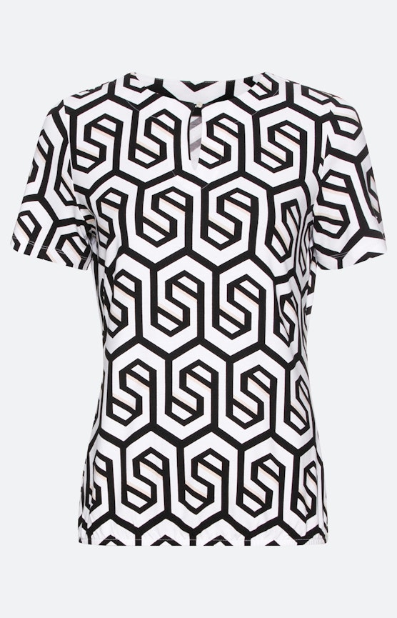 Halbarm-Shirt mit Grafik-Muster