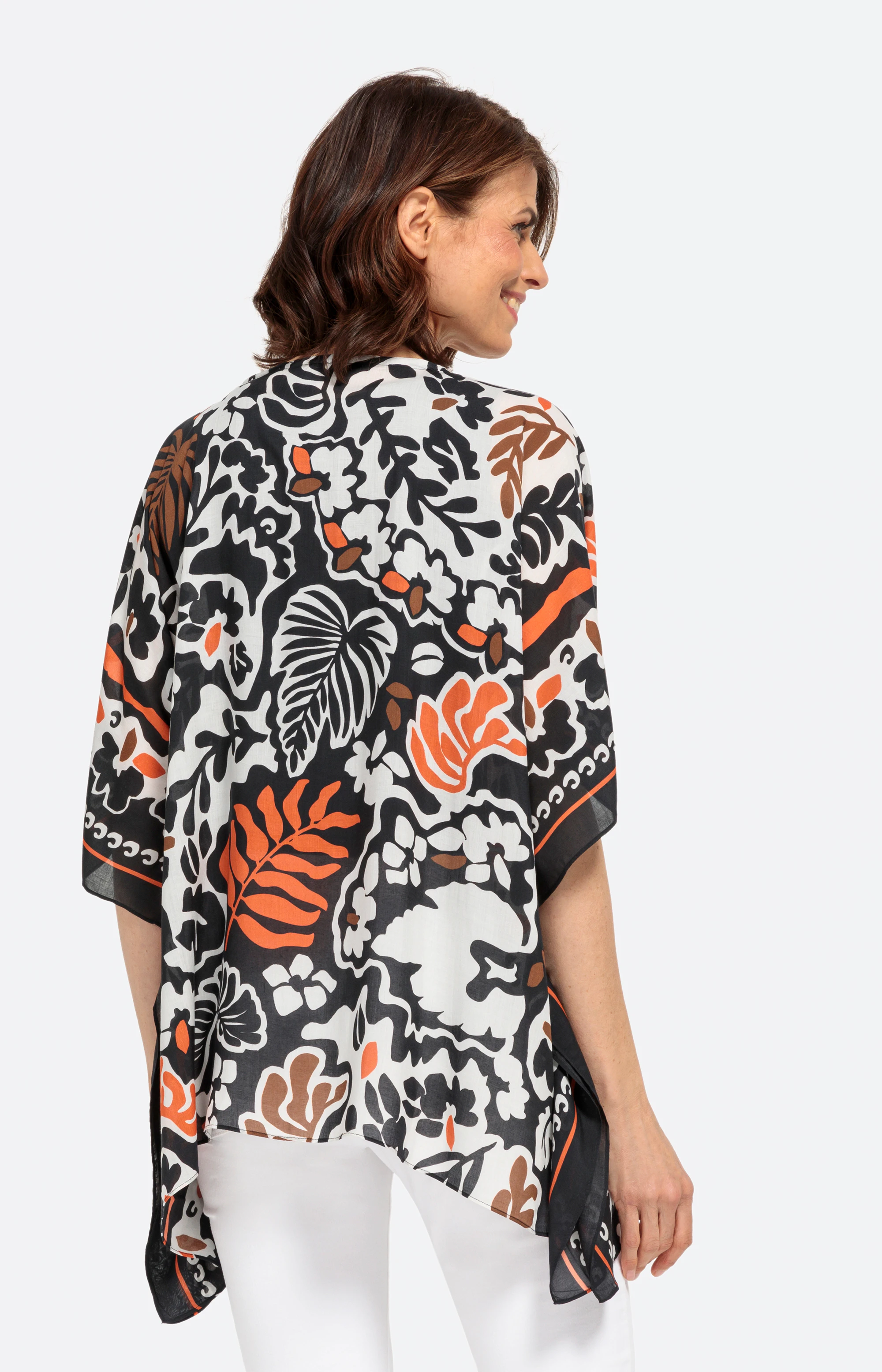 Leichte Tunika mit All-Over-Print aus Modal – Bonita