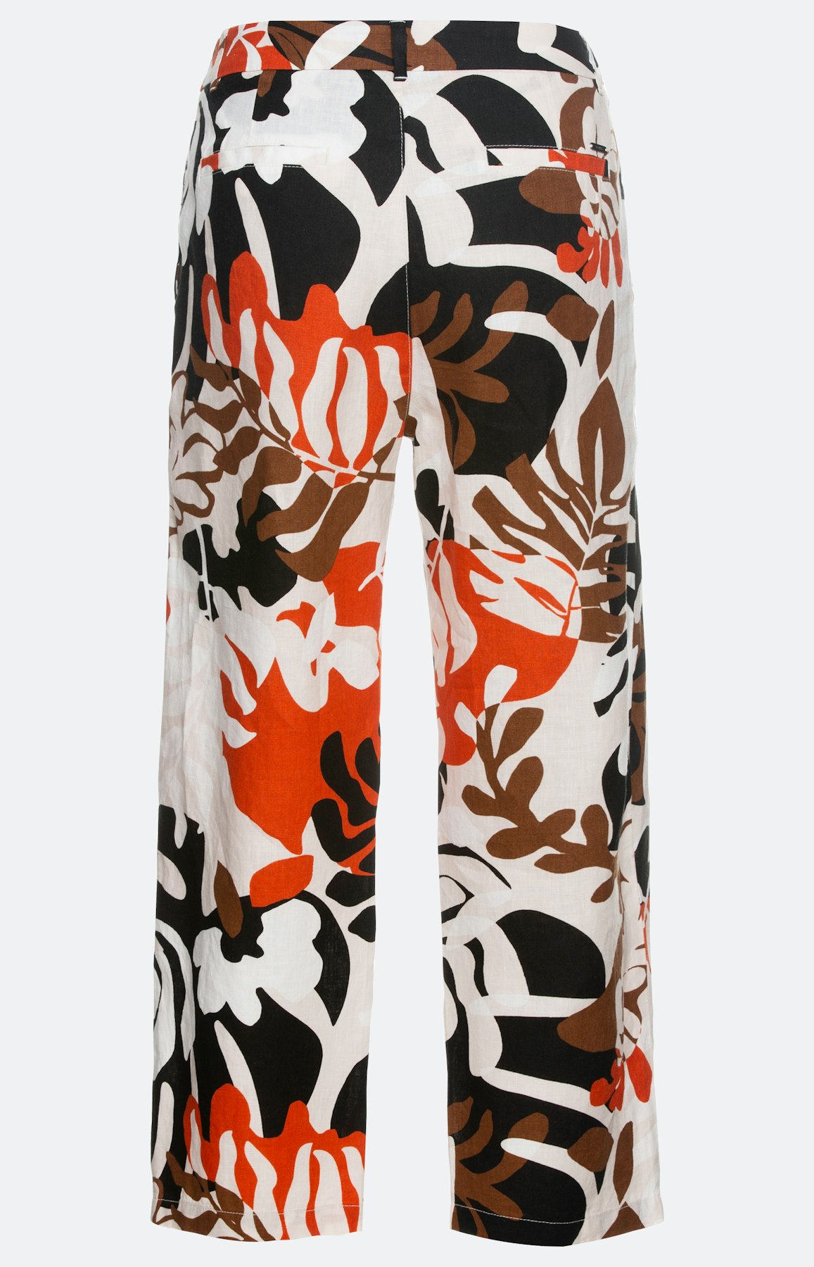 Gedessineerde linnen culotte