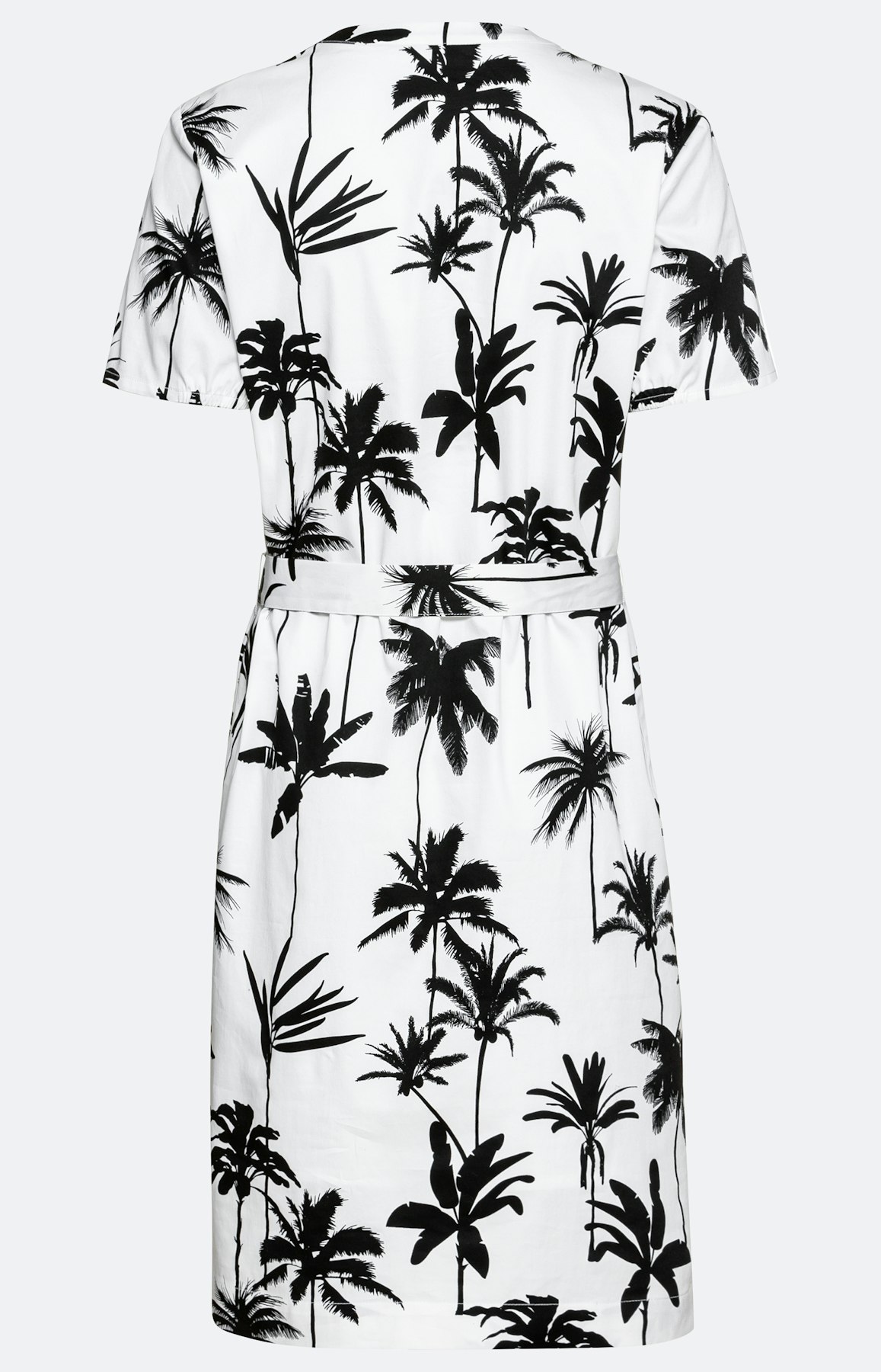 Halbarm-Kleid in Papertouch-Qualität