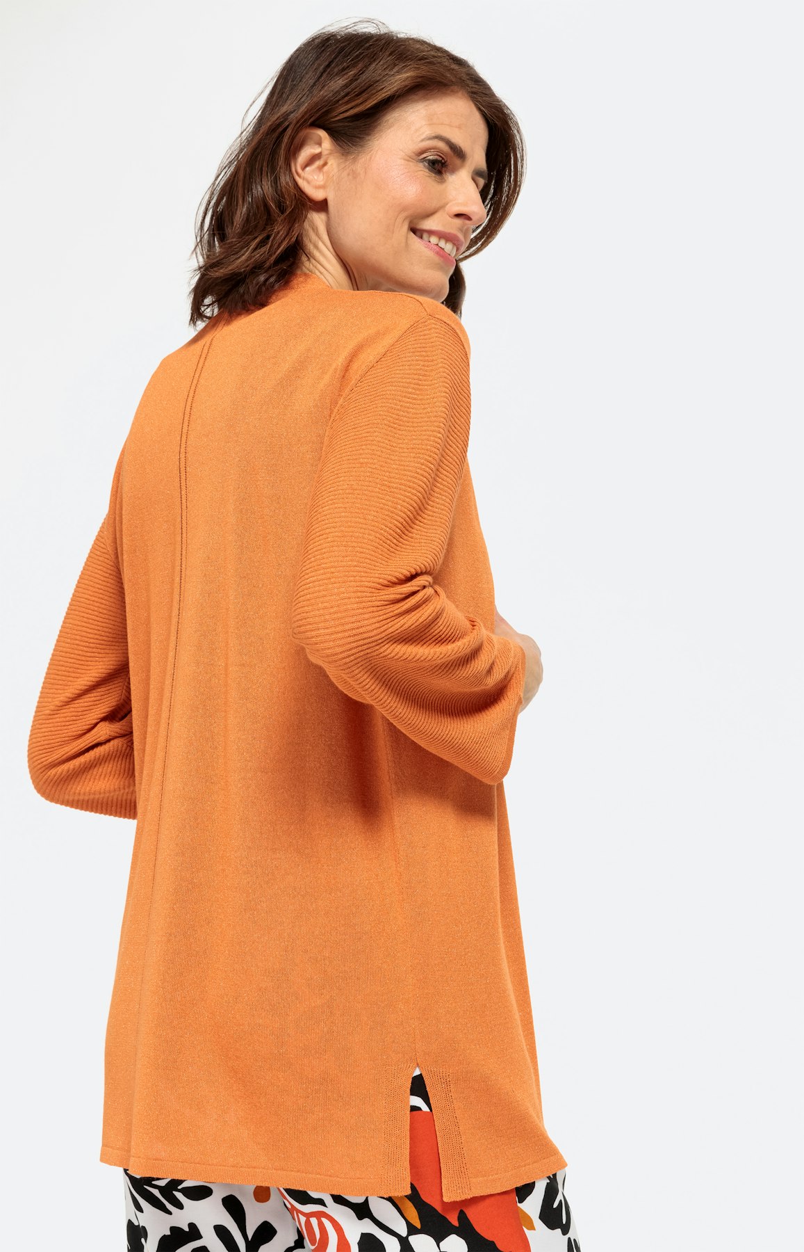 Offener Cardigan mit 7/8-Ärmel