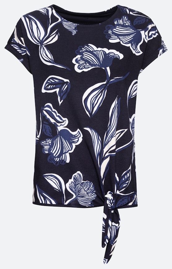 T-Shirt mit floralem Allover-Print