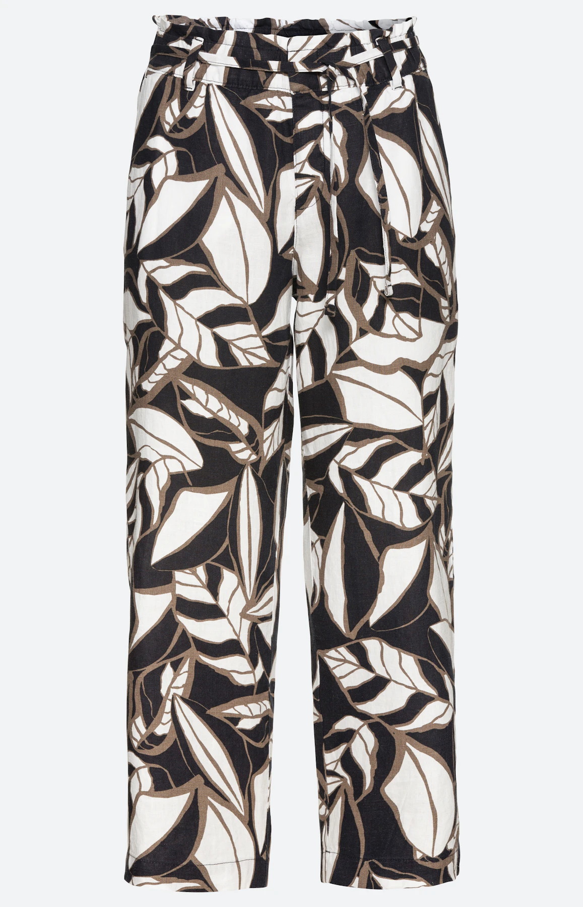 Gedessineerde linnen culotte