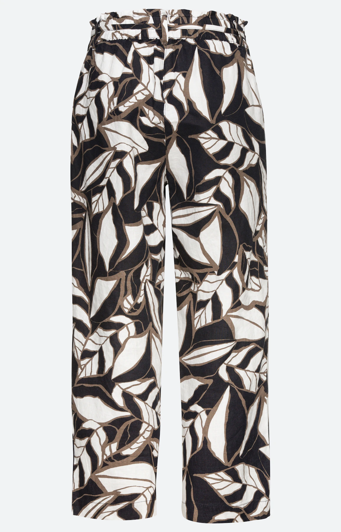 Gedessineerde linnen culotte