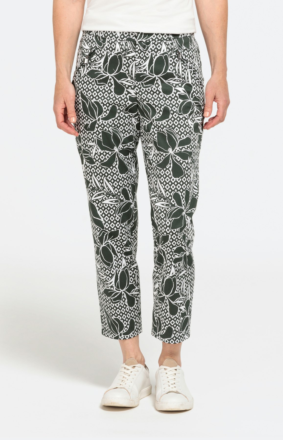 Papertouch-Hose mit teilelastischem Bund