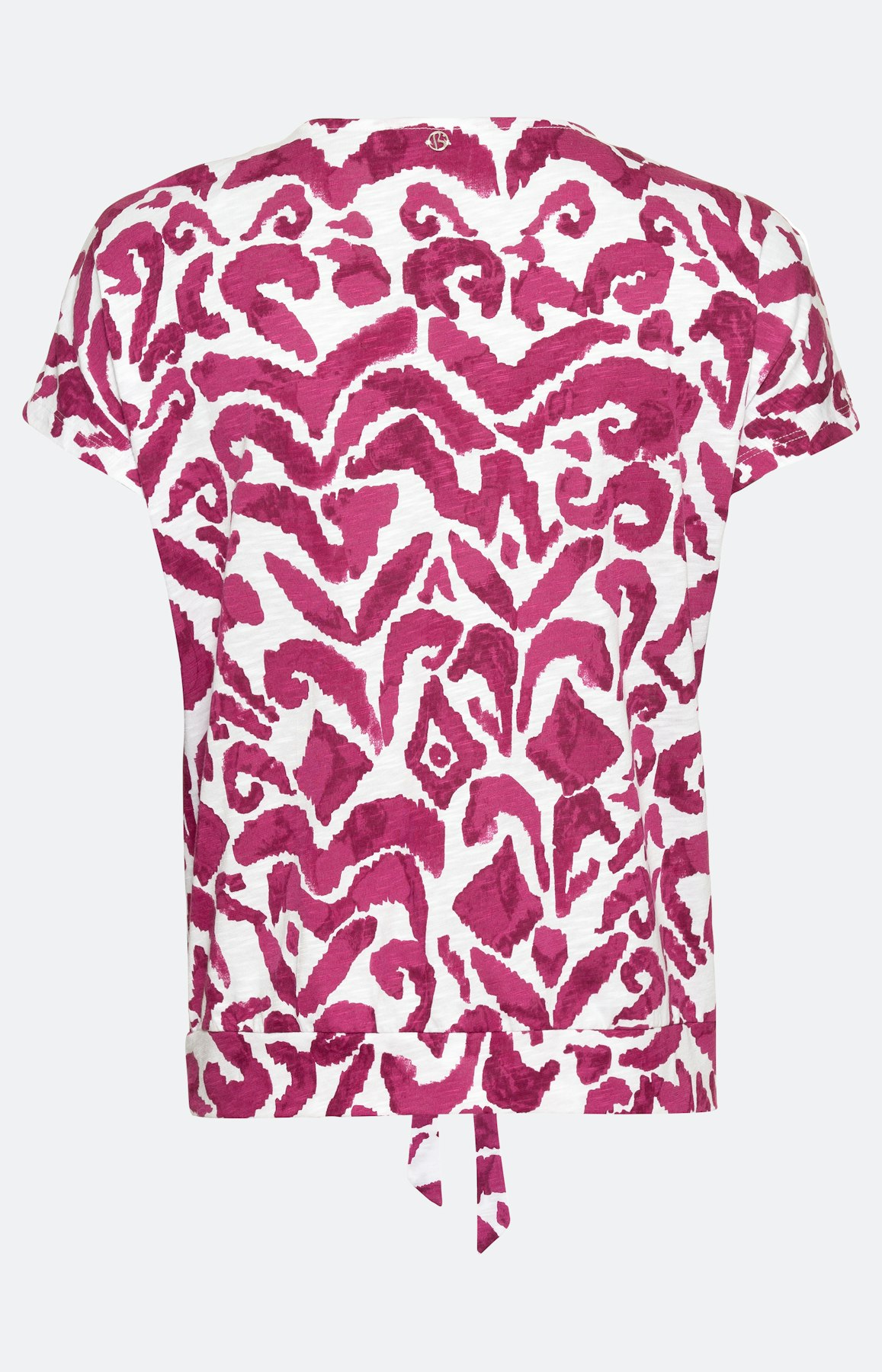 Shirt mit Bindeband am Saum