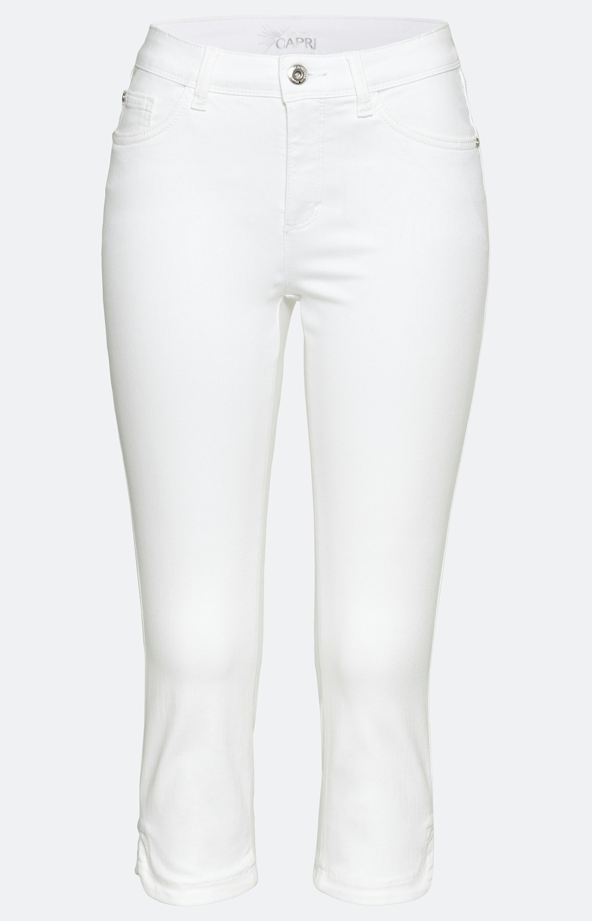 Capri-Jeans mit Schlitzen 22inch